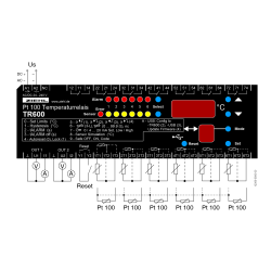 TR600-ANALOG - Pt 100 Температурно реле - T224360 | DACPOL Полша