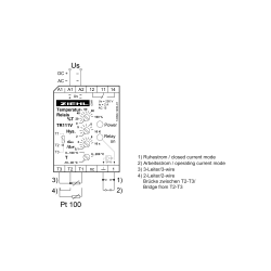 TR111V-10-200 - Przekaźnik termiczny Pt100 - T224107 | DACPOL Polska
