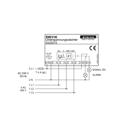 SW31K-AC690V - Įtampos monitorius 3 fazių tinklams - S222271 SW31K-AC690V - Įtampos monitorius 3 fazių tinklams - S222271