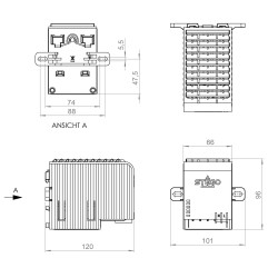 CS 032 - Elektromos házfűtés ventilátorral Basic kapcsolószekrényhez - 03232.9-00 | DACPOL Lengyelország