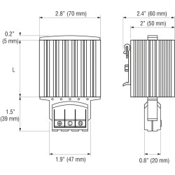 HG 140 - Chauffage pour armoires électriques - 14003.0-00 | DACPOL Pologne
