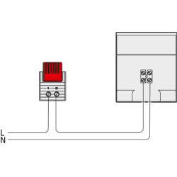 CS 028 - Calentador con ventilador para armario de control - 02800.0-01 | DACPOL Polonia