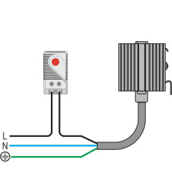 HGK 047 - Heater for electrical enclosures - 04702.0-00 | DACPOL Poland