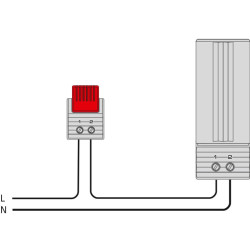 CSK 060 - Нагревател за електрически шкафове - 06030.0-00 | DACPOL Полша