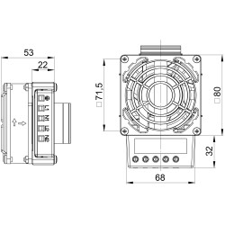 HV 031 - Fűtés ventilátor nélküli elektromos házakhoz - 03112.0-00 | DACPOL Lengyelország