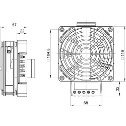 HV 031 - Нагревател за електрически кутии без вентилатор - 03112.0-00 | DACPOL Полша