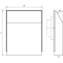 FFH 086 - Aptakams atsparus dangtelis - 08674.0-00 | DACPOL Lenkija
