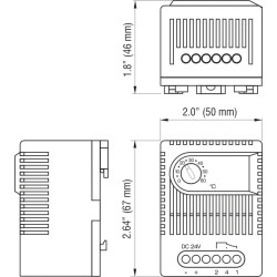 ET 011 - Электронный термостат - 01190.0-01 | DACPOL Польша
