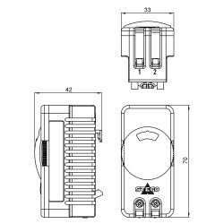 STS 011 - Kontaktschließthermostat - 01116.9-00 | DACPOL Polen