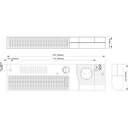 SL 025 - Лампа для електрокорпусу з енергозберігаючою лампочкою - 02527.0-00 | DACPOL Польща