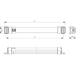 LED 021 - Lampa LED do obudowy elektrycznej - 02120.0-00 | DACPOL Polska