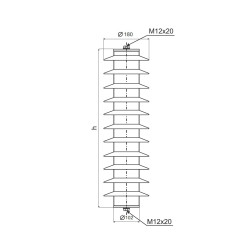PSP 12/20/IV - Pararrayos - 93011 | DACPOL Polonia