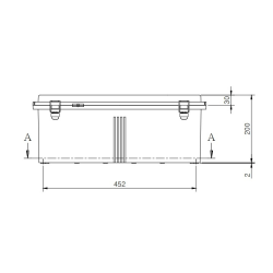 BOXCO polikarbonato spintelė, 400x500x200 BC-CGP-405020 | DACPOL Lenkija