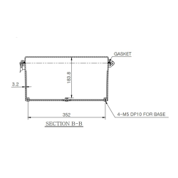Szafka poliwęglanowa BOXCO, 400x500x200 BC-CGP-405020
