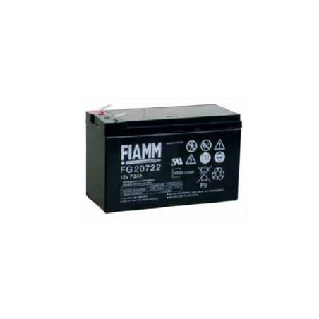 FG20722 12V baterija 7,2Ah Faston 6.3mm