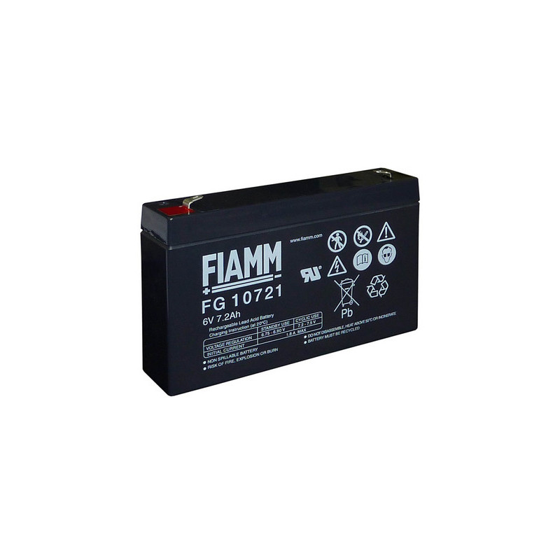 FG10721 Akkumulátor 7,2Ah 6V Faston 4,8mm FG10721 Akkumulátor 7,2Ah 6V Faston 4,8mm