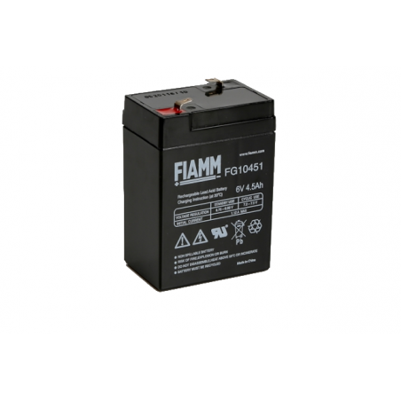 FG10451 Rechargeable 4.5Ah 6V Faston 4.8mm