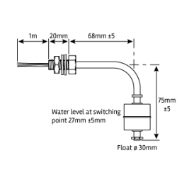 Série 70 Level Sensor, nerezová ocel