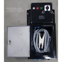 Ex grounding and grounding control device GGCD