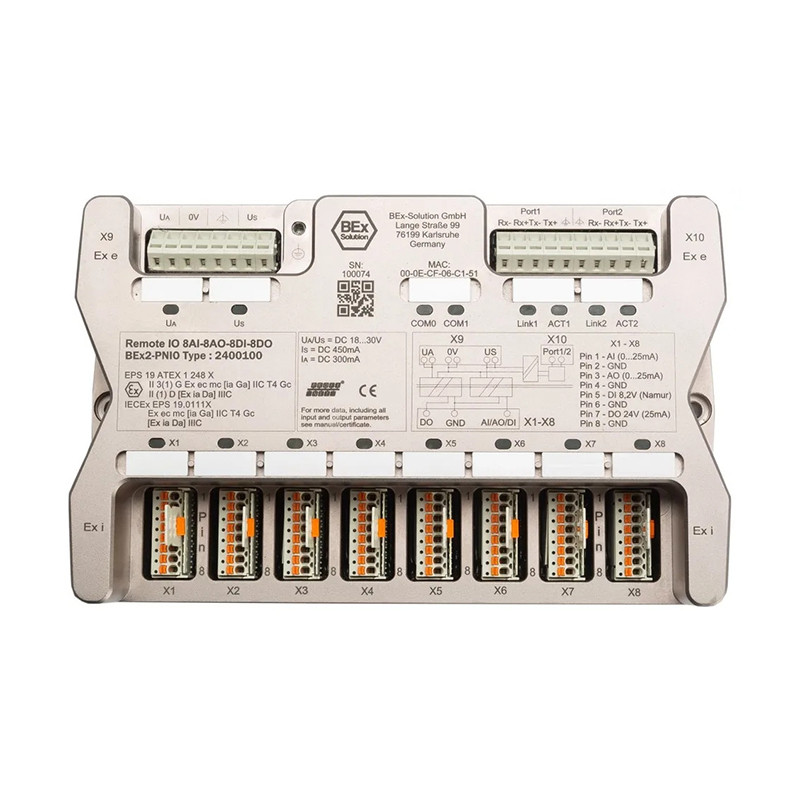 Remote IO modules for Ex Zone 1/21 or 2/22