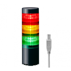 LR6-3USBK RYG-tower light with USB interface USB-black LR6