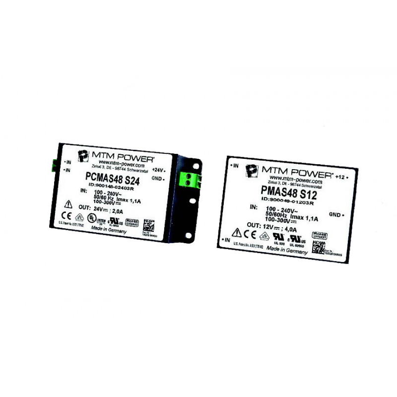 PMAS/PCMAS 48 W AC/DC tápegységek