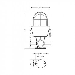 copy of Sygnalizator świetlny serii EX 050 LD 125 OVO