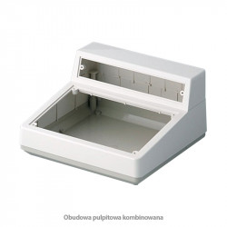 Schreibtisch - Koffer - Kunststoffgehäuse für einen Schreibtisch zur Steuerung mit Aluminiumplatte