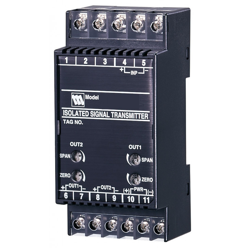 W5FV - signal converter with DC input MV, voltage and current - configurable with two outputs