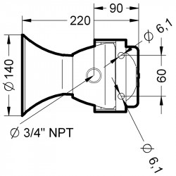 ETH12MD1224DA Sygnalizator dźwiękowy EX