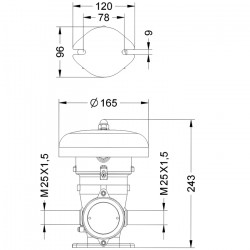 EX165SIAD110A Ipari Sziréna EX