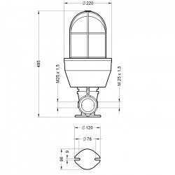 Ex080lalhgre12a sygnalizator świetnny ex