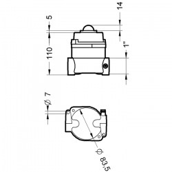 EX045LDPAGSPRED12DA PRZICWWYBUCHOWA LAMPA KONTROLNA