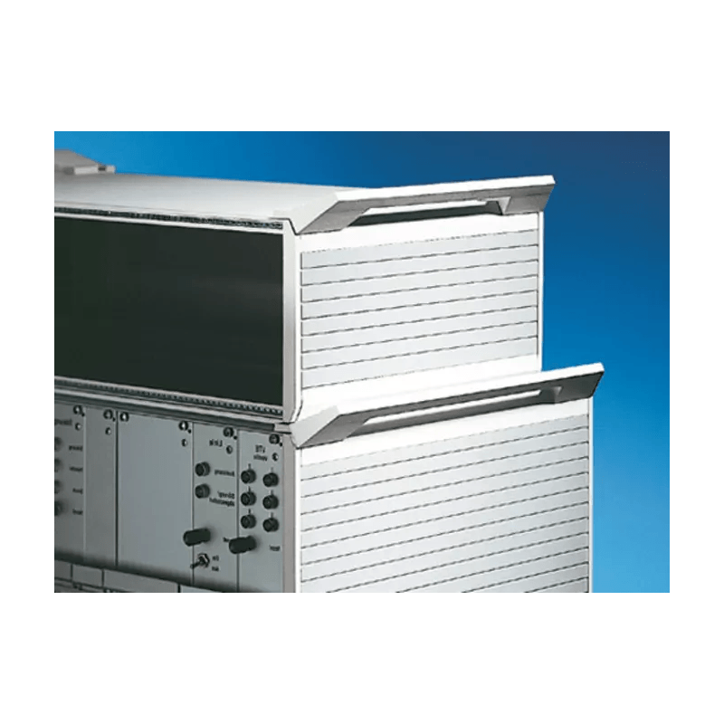 3981500 Trimul de colț, 4U, la modulul Heipac Vario cu un suport, țineți mânerul 3981500 Trimul de colț, 4U, la modulul Heipac Vario cu un suport, țineți mânerul