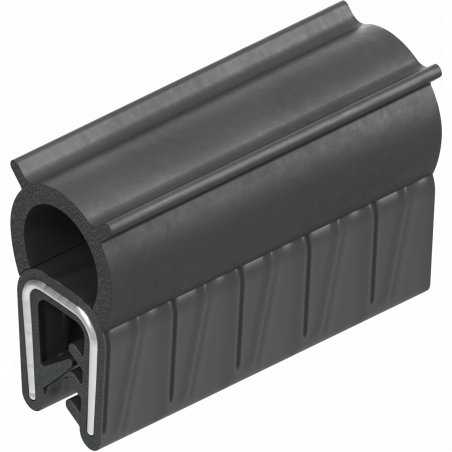 Self-locking profile, EPDM 45 ± 5 shore A EPDM terminal profile 60 ± 5 shore a black 1011-05-09