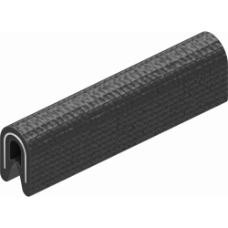 Самозаключваща защита, PVC 70 ± 5 брега на черно 1010-03.