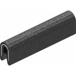 Self-locking edge protection, PVC 70 ± 5 shore a black 1010-03-01