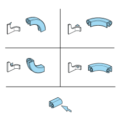Securitatea marginilor de auto-blocare, PVC 70 ± 5 țărm și Białoszary 1010-04-01