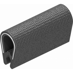 Самозаключваща защита, PVC 70 ± 5 брега на черно 1010-08. t