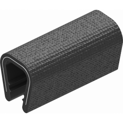 Protecția marginilor de blocare, PVC 70 ± 5 țărmul negru 1010-06.