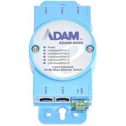 ADAM-6520, 5-портов индустриален превключвател 10/100 mb / s