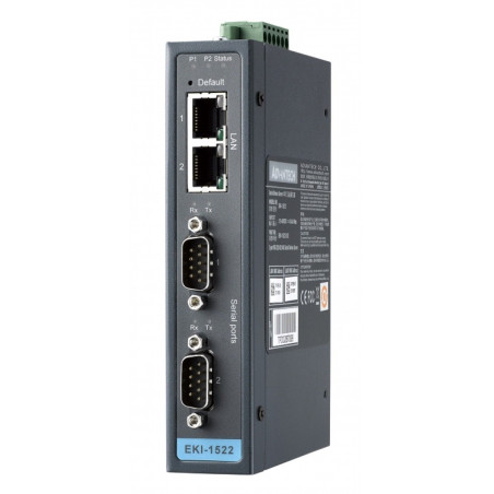 EKI-1522, 2-port Serial RS-232/422/485 devices server