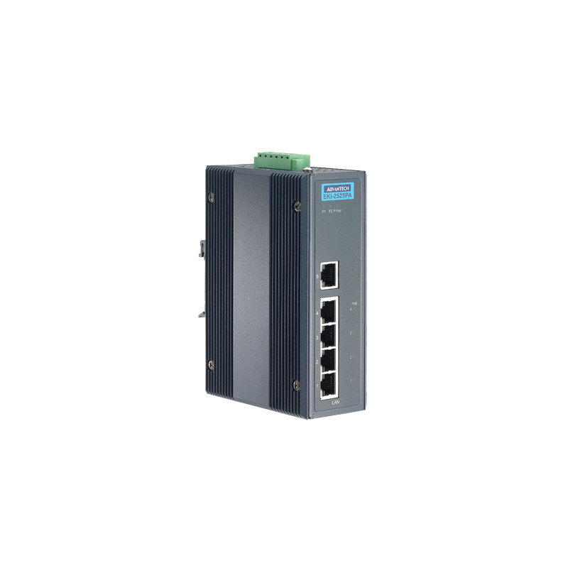 EKI-2525PA, 5-portos 10/100 Mb/s kezelés nélküli PoE Ethernet