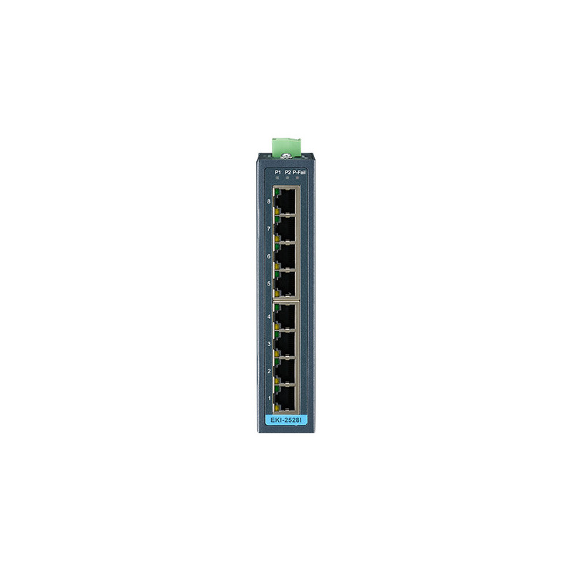 Eki-2528i-be, 8 portos, nem kezelt ipari Ethernet kapcsoló