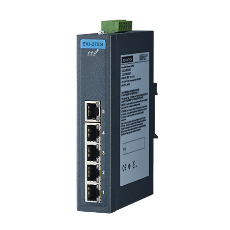 EKI-2725I-CE, urządzenie Ethernet, 5-Port Ind. Niezanowujący się przełącznik GBE w / t
