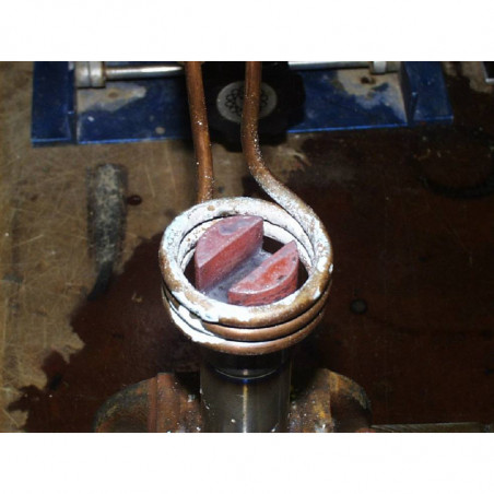 Annealing the end of a hydraulic motor shaft prior to machining