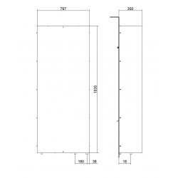 Blum5kx0b Schimbătoare de căldură cu apă pentru montare pe ușă sau pe perete