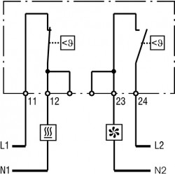 C16000385 Termostat dublu