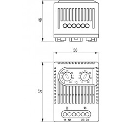 C16000385 Termostat dublu