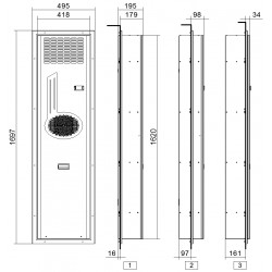 FLY20HTUB control air conditioners or wall